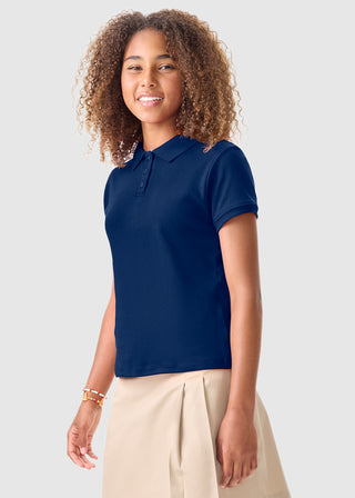 Jrs Short Sleeve Fitted Interlock Polo