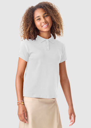 Jrs Short Sleeve Fitted Interlock Polo