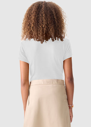 Classroom Girls Short Sleeve Fitted Interlock Polo