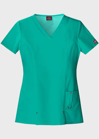 Dickies Xtreme Stretch Junior V-Neck Nursing Scrub Top
