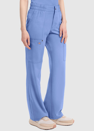 Dickies Women's Mid Rise Zip Fly Wide Leg Cargo Pant