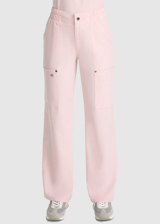 Dickies Women's Mid Rise Zip Fly Wide Leg Cargo Petite Pant