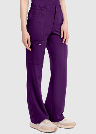 Dickies Women's Mid Rise Zip Fly Wide Leg Cargo Petite Pant