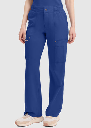 Dickies Women's Mid Rise Zip Fly Wide Leg Cargo Pant