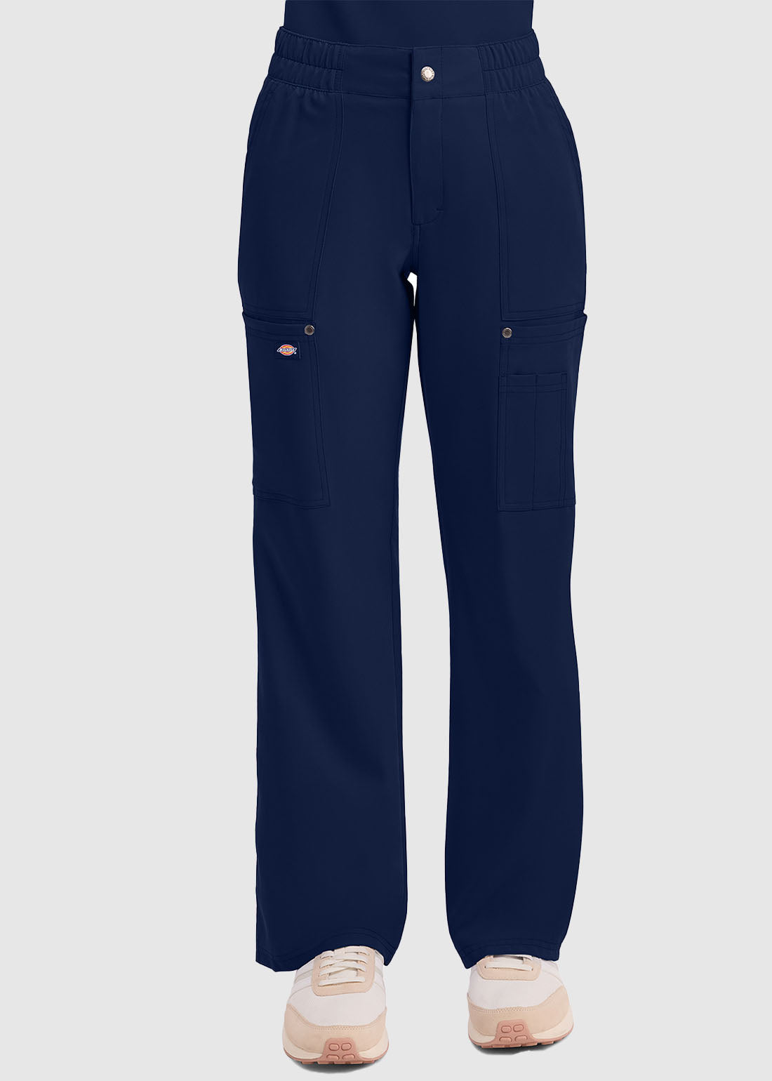 Dickies DK219 Mid Rise Zip Fly Wide Leg Cargo Pant For Women