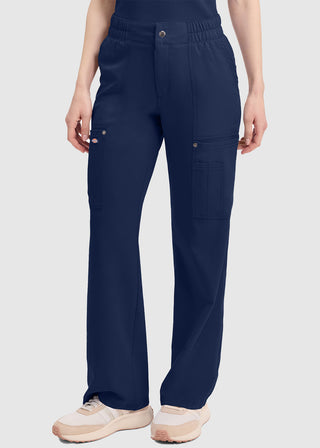 Dickies Women's Mid Rise Zip Fly Wide Leg Cargo Pant