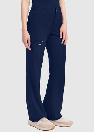 Dickies Women's Mid Rise Zip Fly Wide Leg Cargo Pant