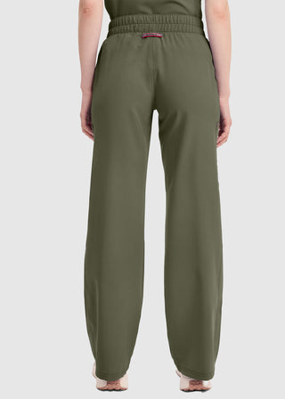 Dickies Women's Mid Rise Zip Fly Wide Leg Cargo Petite Pant