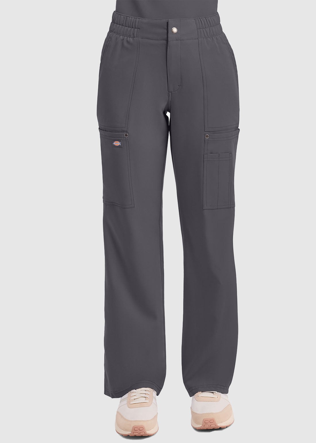 Dickies DK219 Mid Rise Zip Fly Wide Leg Cargo Pant For Women