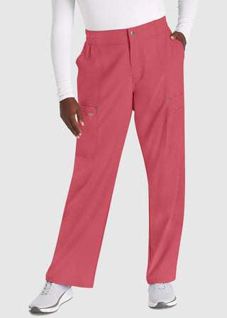 Dickies Women's Mid Rise Zip Fly Wide Leg Cargo Pant