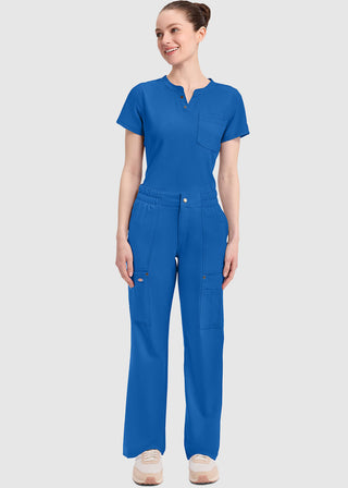 Dickies Women's Mid Rise Zip Fly Wide Leg Cargo Pant