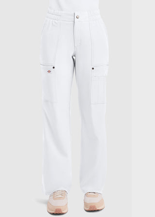 Dickies Women's Mid Rise Zip Fly Wide Leg Cargo Pant