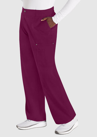 Dickies Women's Mid Rise Zip Fly Wide Leg Cargo Petite Pant