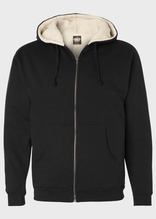 Independent Trading Co Sherpa-Lined Full-Zip Hooded Sweatshirt