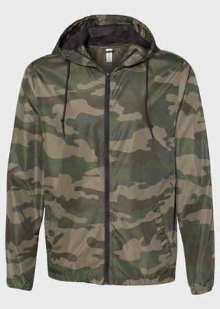 Independent Trading Co Lightweight Windbreaker Full-Zip Jacket