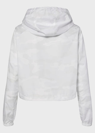 Independent Trading Co Women's Lightweight Quarter-Zip Pullover Crop Windbreaker