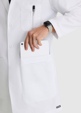 Grey's Anatomy Men's Five Pocket French Seam Long Lab Coat