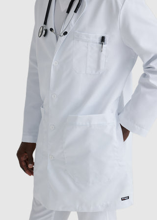 Grey's Anatomy Men's 37 Inches 6-Pockets Long Labcoat