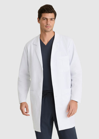 Grey's Anatomy Men's Five Pocket French Seam Long Lab Coat