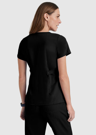 Grey's Anatomy Junior Fit Mock Wrap Nurse Scrub Top