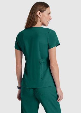 Grey's Anatomy Junior Fit Mock Wrap Nurse Scrub Top