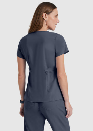Grey's Anatomy Junior Fit Mock Wrap Nurse Scrub Top