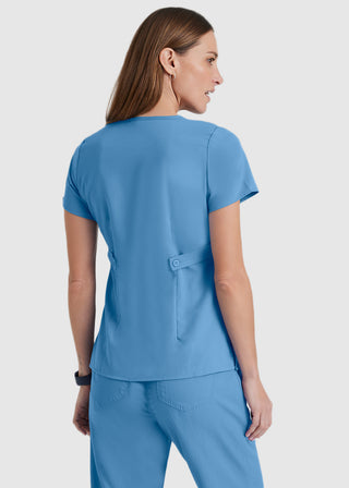 Grey's Anatomy Junior Fit Mock Wrap Nurse Scrub Top