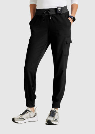 Grey's Anatomy Spandex Stretch Women's Amelia Two-Tone Jogger Scrub Pant