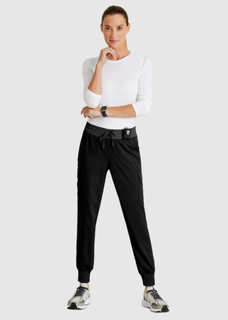 Grey's Anatomy Spandex Stretch Women's Amelia Two-Tone Jogger Scrub Pant