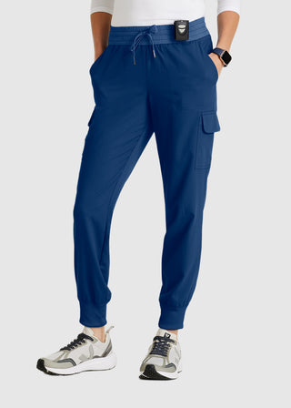 Grey's Anatomy Spandex Stretch Women's Amelia Two-Tone Jogger Scrub Pant