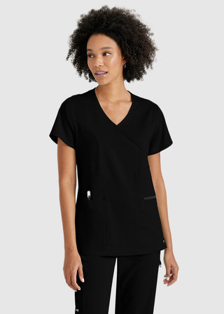 Greys Anatomy Women's Basic Scrub V-neck Top