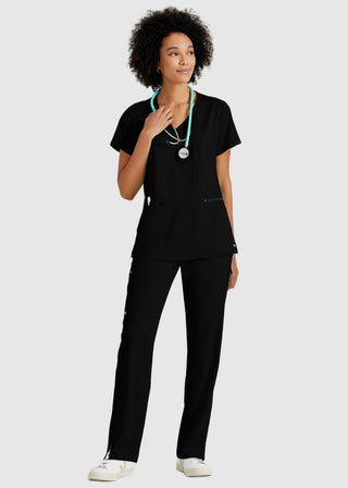 Greys Anatomy Women's Basic Scrub V-neck Top