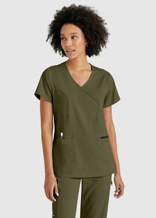Greys Anatomy Women's Basic Scrub V-neck Top