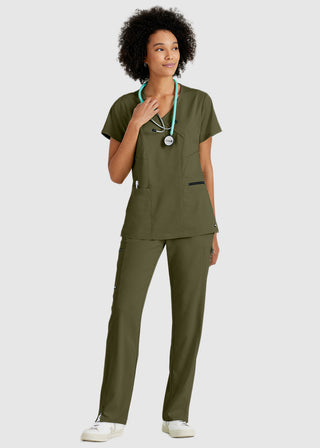 Greys Anatomy Women's Basic Scrub V-neck Top