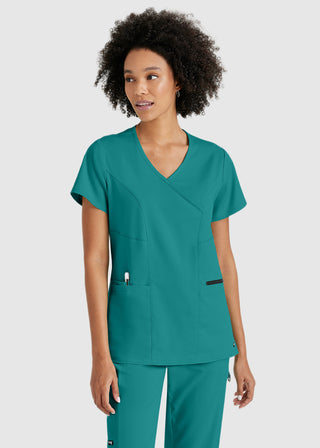 Greys Anatomy Women's Basic Scrub V-neck Top