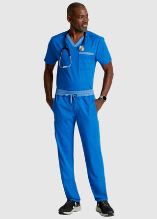 Grey's Anatomy Spandex Stretch Ethan 2-Pocket V-Neck Scrub Top