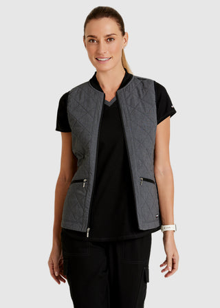Grey's Anatomy Spandex Stretch Women's Cristina Two-Tone Quilted Vest