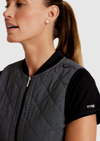 Grey's Anatomy Spandex Stretch Women's Cristina Two-Tone Quilted Vest