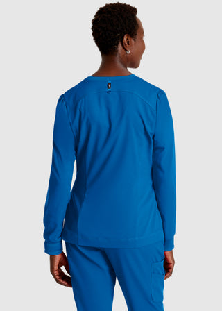 Grey's Anatomy Spandex Stretch Women's Round Neck Zip Front Jacket