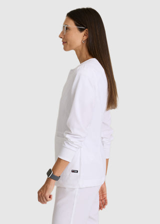 Grey's Anatomy Spandex Stretch Women's Round Neck Zip Front Jacket