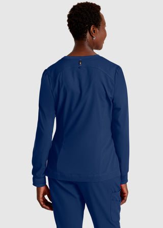 Grey's Anatomy Spandex Stretch Women's Round Neck Zip Front Jacket