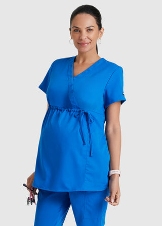 Greys Anatomy Banded mock-wrap neckline