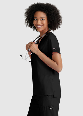 Grey's Anatomy Spandex Stretch Women's V-Neck Scrub Top