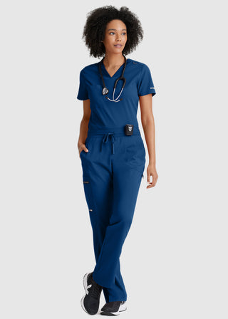 Grey's Anatomy Spandex Stretch Women's V-Neck Scrub Top