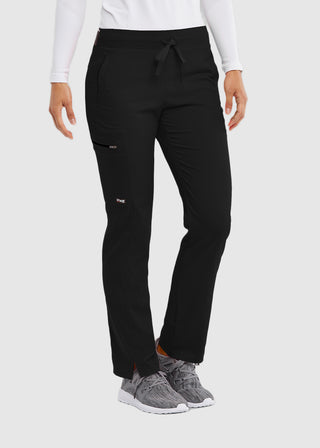 Greys Anatomy Women's Drawstring Cargo Petite Scrub Pant