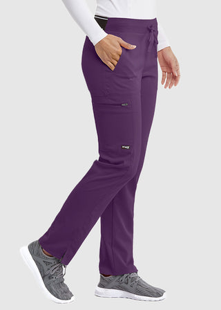 Greys Anatomy Women's Drawstring Cargo Petite Scrub Pant