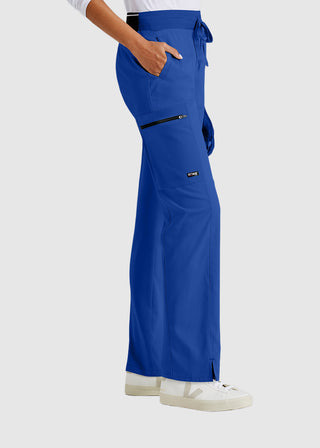 Greys Anatomy Women's Drawstring Cargo Petite Scrub Pant