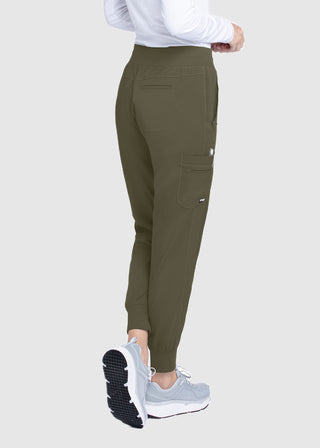 Grey's Anatomy Spandex Stretch Women's Soft Rib Waist Jogger Scrub Tall Pant