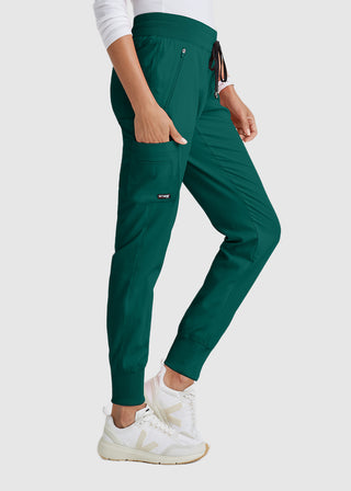 Grey's Anatomy Spandex Stretch Women's Soft Rib Waist Jogger Scrub Pant