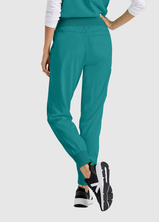 Grey's Anatomy Spandex Stretch Women's Soft Rib Waist Jogger Scrub Pant